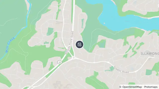 Map of Planned Power Outage — Illawong and nearby items