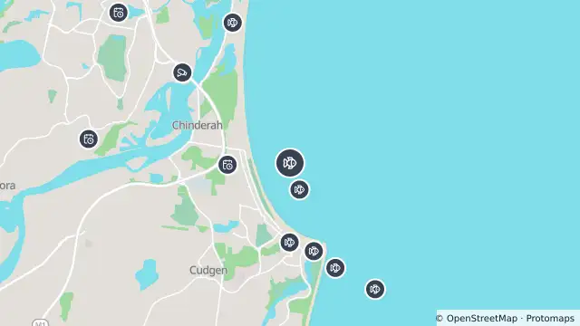 Map of Smart Drumline Location — Kingscliff and nearby items