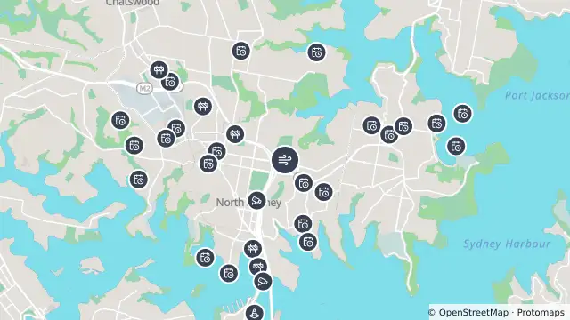Map of Air Quality — Cammeray and nearby items