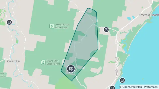 Map of Planned Power Outage — Incd-138256-R and nearby items