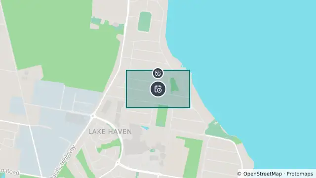 Map of Planned Power Outage — Charmhaven and nearby items