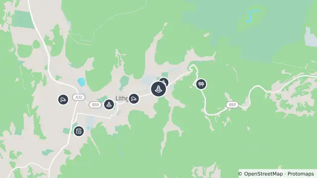 Map of Lithgow Halloween Festival 2026 — Chifley Road, Lithgow and nearby items