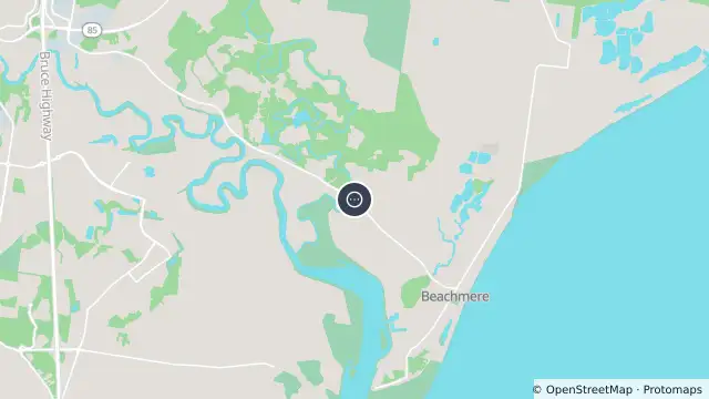 Map of Beachmere - Caboolture Beachmere Road At King John Creek - Southwest - 4510 and nearby items