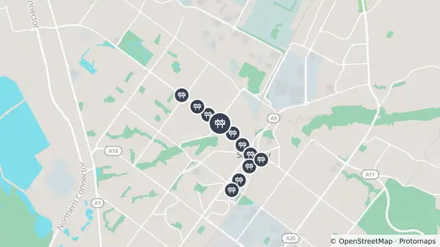 Map of Footpath Maintenance/Repairs — Waterloo Corner Road, Salisbury North and nearby items