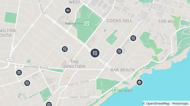 Map of Planned Power Outage — Newcastle and nearby items