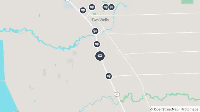 Map of Road Repair — Port Wakefield Highway, Two Wells and nearby items