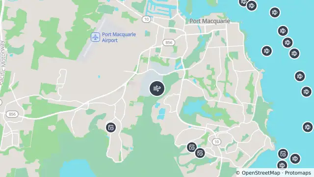 Map of Air Quality — Port Macquarie and nearby items