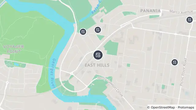Map of Planned Power Outage — East Hills and nearby items