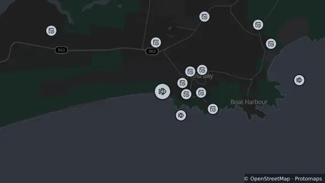 Map of Drone Surveillance Location — Birubi Beach and nearby items