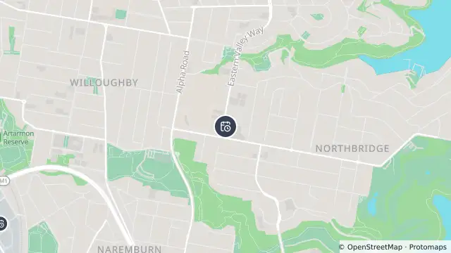 Map of Planned Power Outage — Northbridge and nearby items
