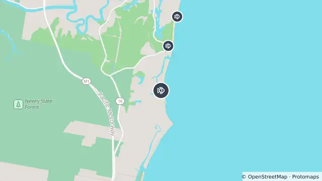 Map of Drone Surveillance Location — Hungry Head Beach and nearby items