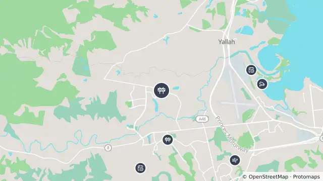Map of Scheduled Roadwork — Calderwood Road, Calderwood and nearby items