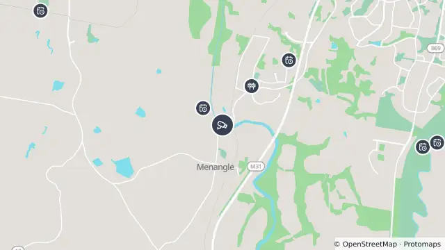 Map of Menangle Road (Menangle Park) and nearby items