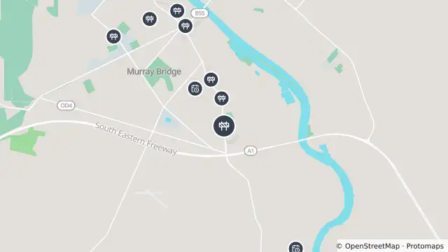 Map of Spray Sealing/ Asphalt Works — Swanport Road, Murray Bridge and nearby items