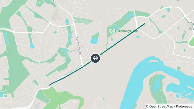 Map of Roadworks — Foxwell Road — Coomera and nearby items