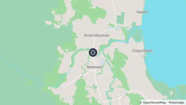 Map of Mossman - Mossman Daintree Road At Foxton Bridge - North and nearby items