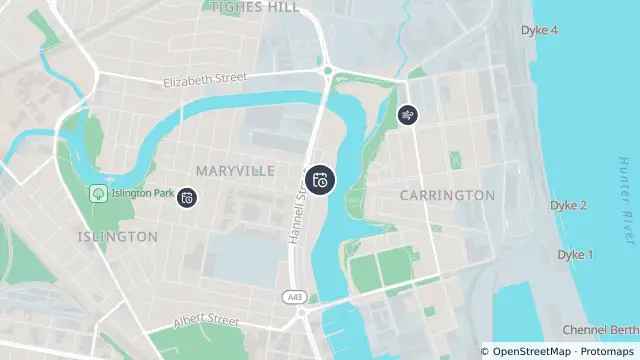 Map of Planned Power Outage — Wickham and nearby items