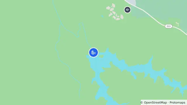 Map of Cataract Dam and nearby items