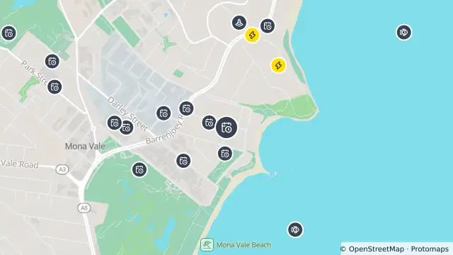 Map of Planned Power Outage — Mona Vale and nearby items