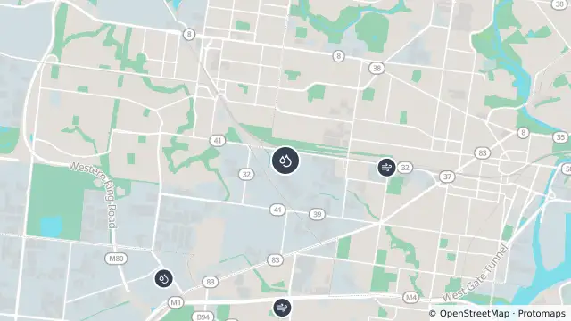 Map of Avoid Water In Yarrowee River, Mount Pleasant and nearby items