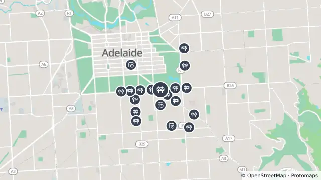 Map of Mowing — Glen Osmond Road, Parkside and nearby items
