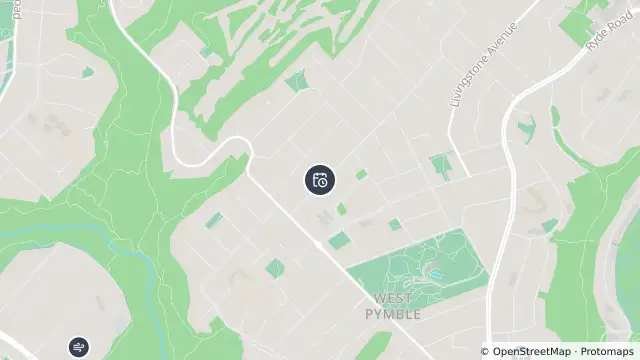Map of Planned Power Outage — Pymble and nearby items