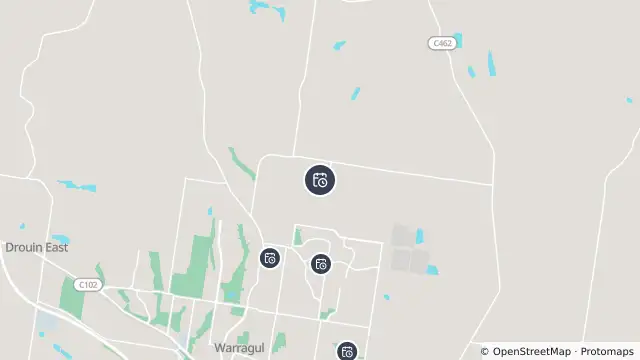 Map of Planned Power Outage — Warragul and nearby items