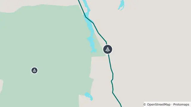 Map of The Outback Hwy - Lyndhurst To Marree — Open With Warnings and nearby items