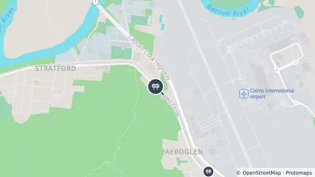 Map of Roadworks — Stratford Connection Road (Aeroglen Drive) — Stratford and nearby items