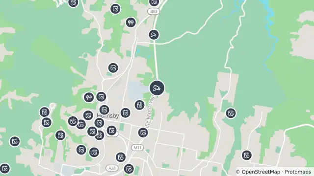 Map of M1 Motorway (North Wahroonga) and nearby items