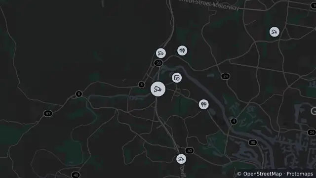 Map of Nerang - Pacific Motorway M1 - Exit 71 - North and nearby items