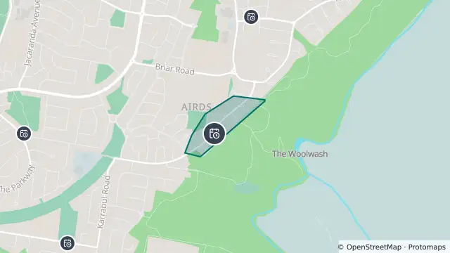 Map of Planned Power Outage — Airds and nearby items