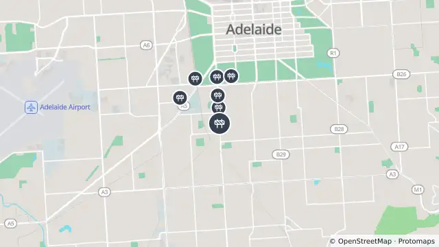 Map of Miscellaneous Works — Goodwood Road, Goodwood and nearby items