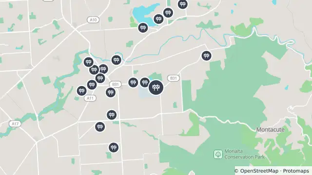 Map of Asphalt Works — Gorge Road, Newton and nearby items