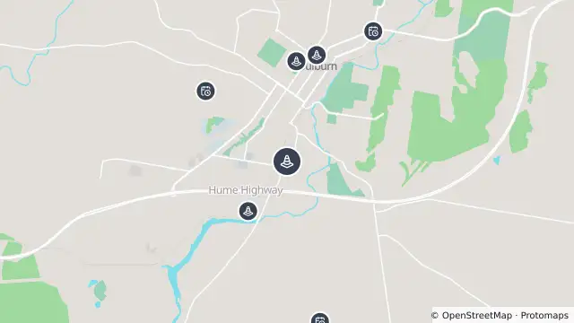 Map of Asian Pacific Gasshuku — Braidwood Road, Goulburn and nearby items