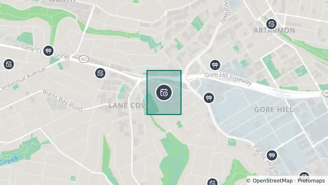 Map of Planned Power Outage — Lane Cove and nearby items
