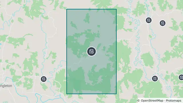 Map of Planned Power Outage — Glendon Brook, Stanhope and nearby items