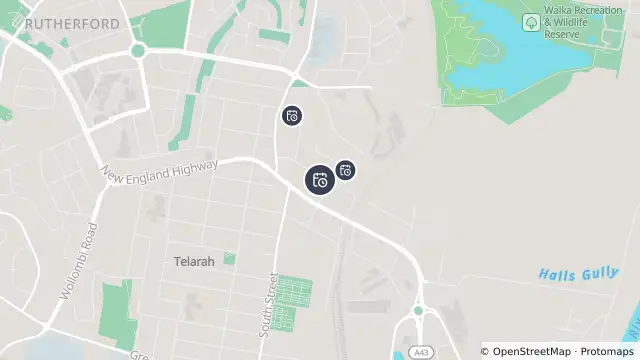 Map of Planned Power Outage — Rutherford and nearby items