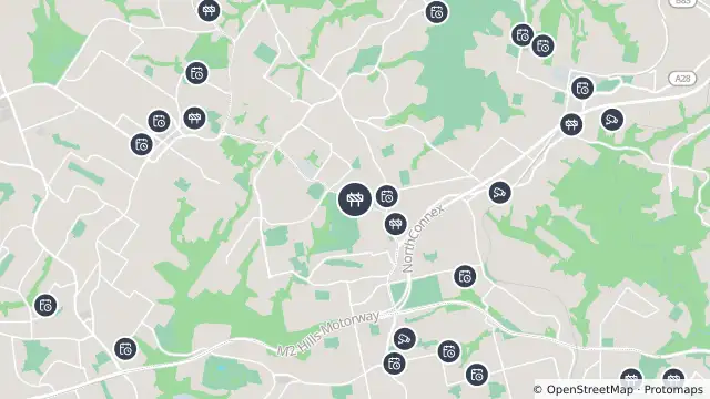 Map of Scheduled Roadwork Line Marking — Castle Hill Road, West Pennant Hills and nearby items