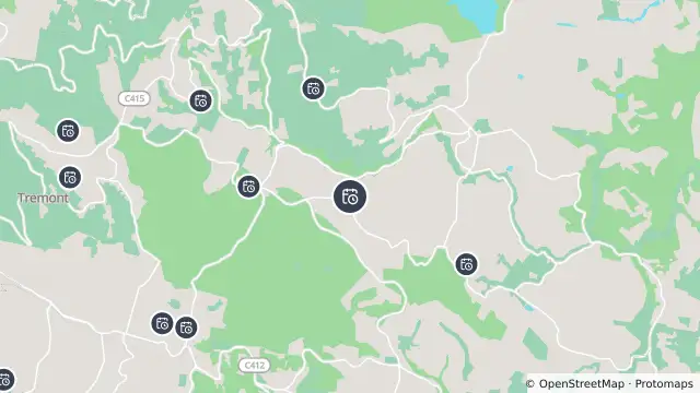 Map of Planned Power Outage — Kallista and nearby items