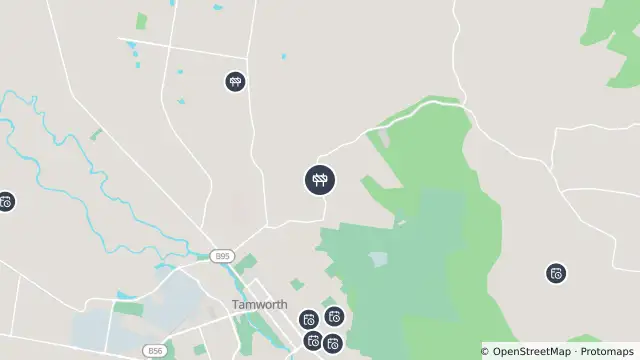 Map of Scheduled Roadwork — Daruka Road, Moore Creek and nearby items