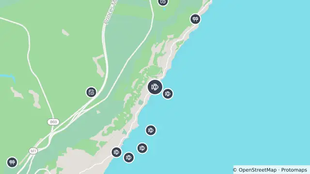 Map of Drone Surveillance Location — Coledale Beach and nearby items