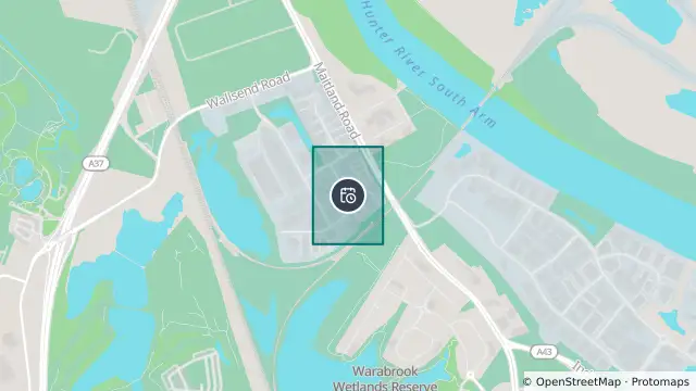 Map of Planned Power Outage — Sandgate and nearby items