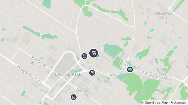 Map of Planned Power Outage — Castle Hill and nearby items