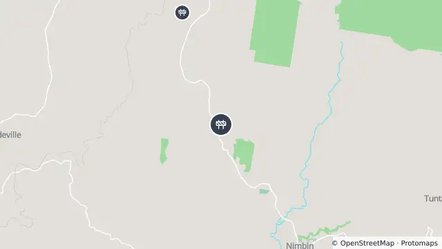 Map of Scheduled Roadwork — Blue Knob Road, Blue Knob and nearby items