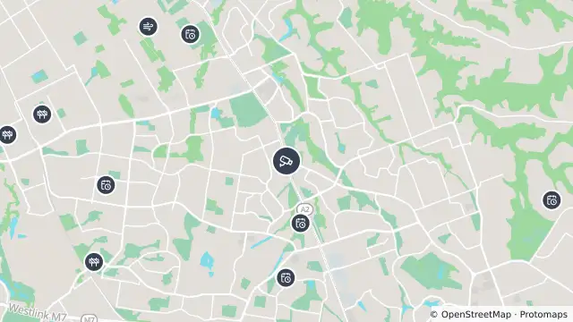 Map of Old Windsor Road (Beaumont Hills) and nearby items