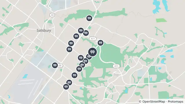 Map of Stormwater Trap Cleaning — Bridge Road, Salisbury East and nearby items