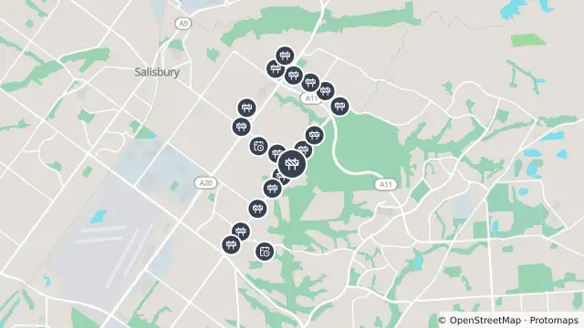 Map of Mowing — Bridge Road, Salisbury East and nearby items