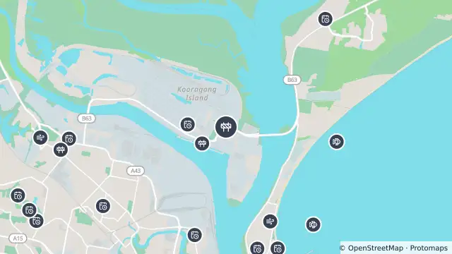 Map of Scheduled Roadwork — Teal St, Kooragang and nearby items