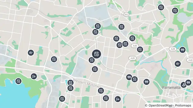 Map of Planned Power Outage — Girraween and nearby items